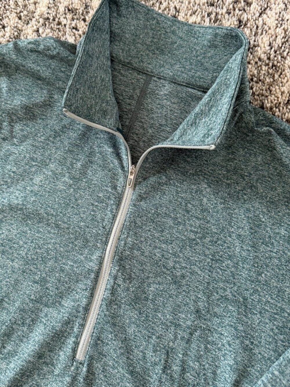 Mens Lululemon Soft Jersey Half Zip Shirt